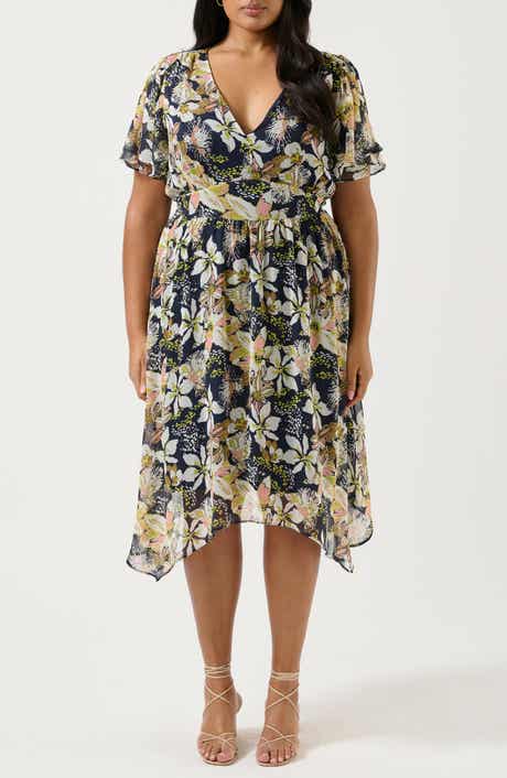 Estelle Wilsons Flutter Sleeve Cocktail Dress