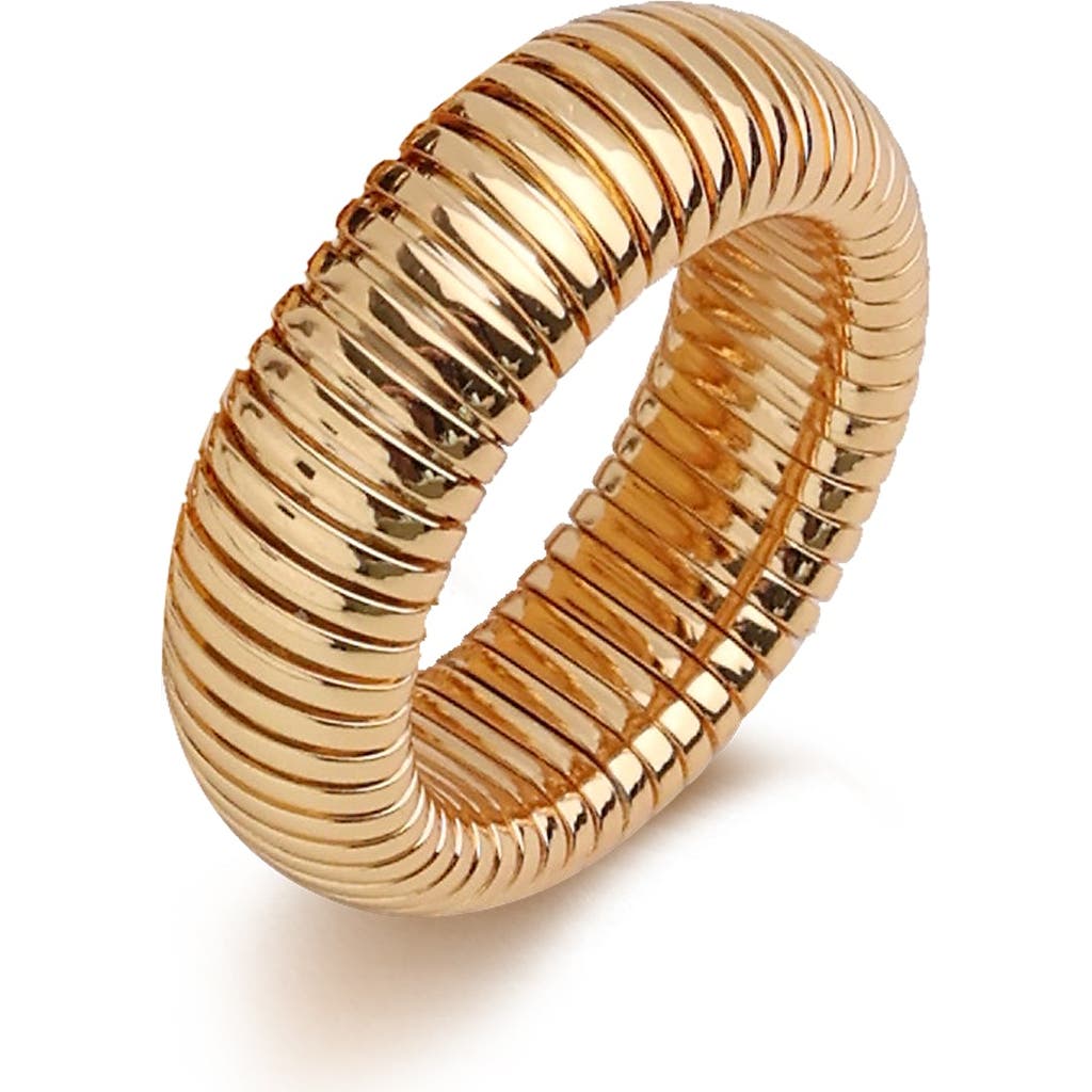 Rc Retro Chic Gladiator Minimalist Ring In Gold