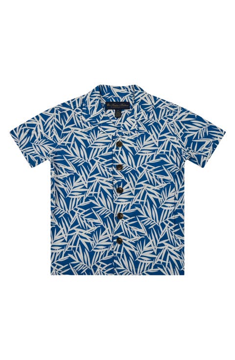 Kids' Leaf Print Camp Shirt (Little Kid & Big Kid)