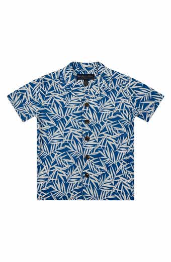 Kids' Leaf Print Camp Shirt
