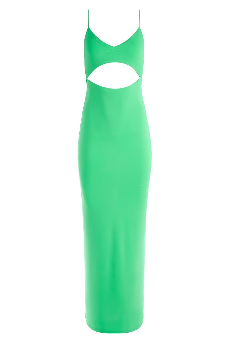 Valli Spaghetti Strap Cutout Dress, Alternate, color, GARDEN GREEN