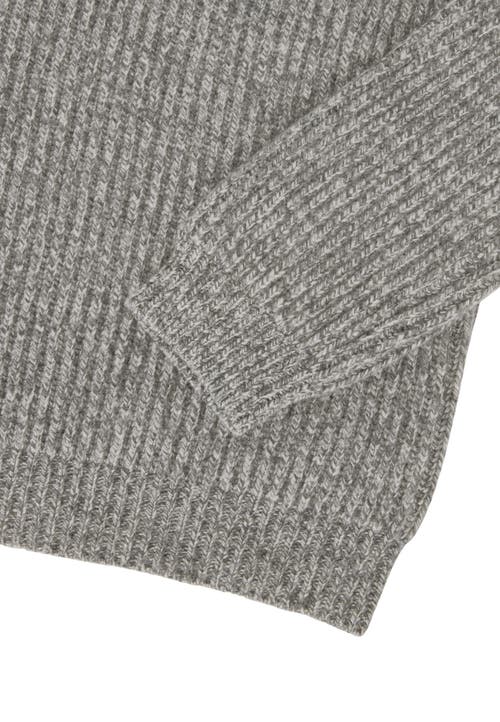 Robert Talbott Spencer Cashmere Blend Rollneck Sweater In Gray