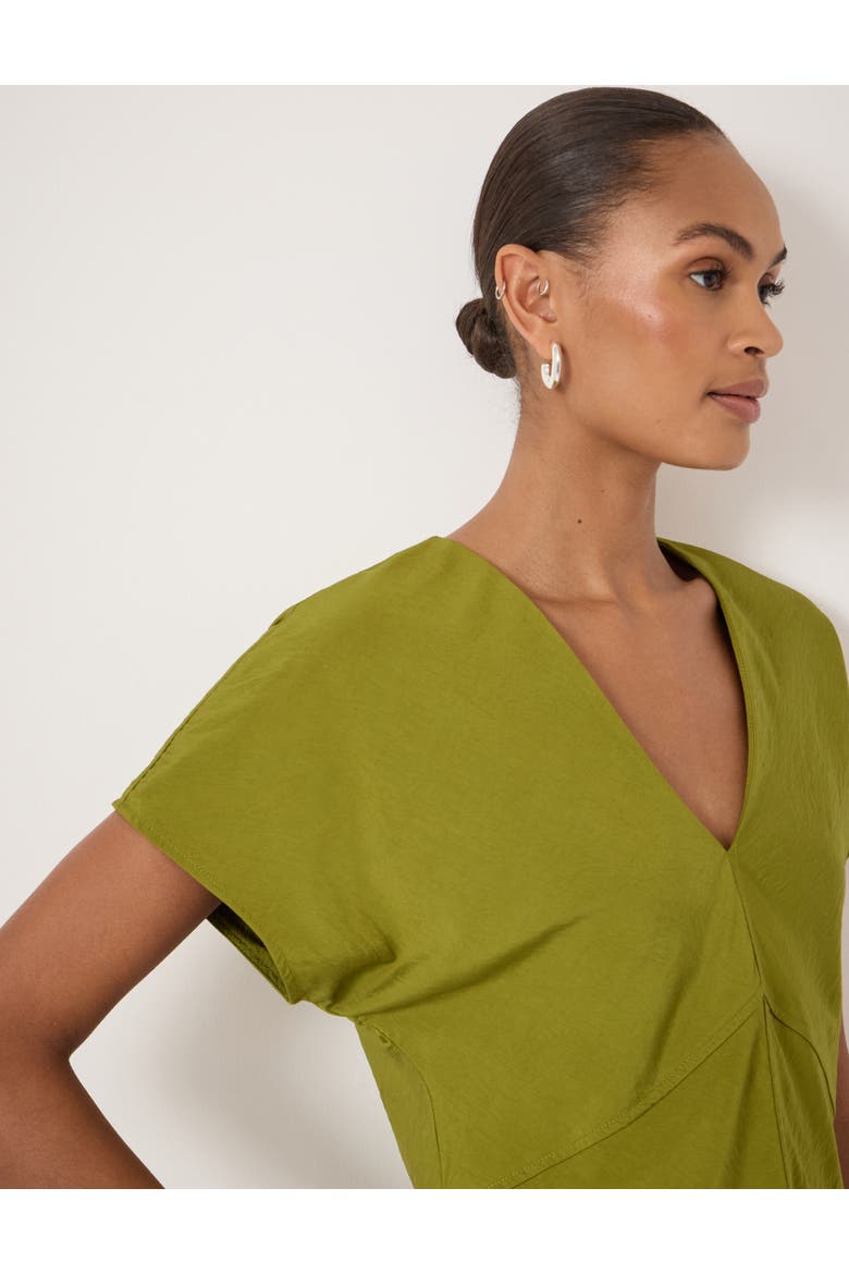 Grace Air Flow Short Sleeve Top, Alternate, color, Dark Olive Green