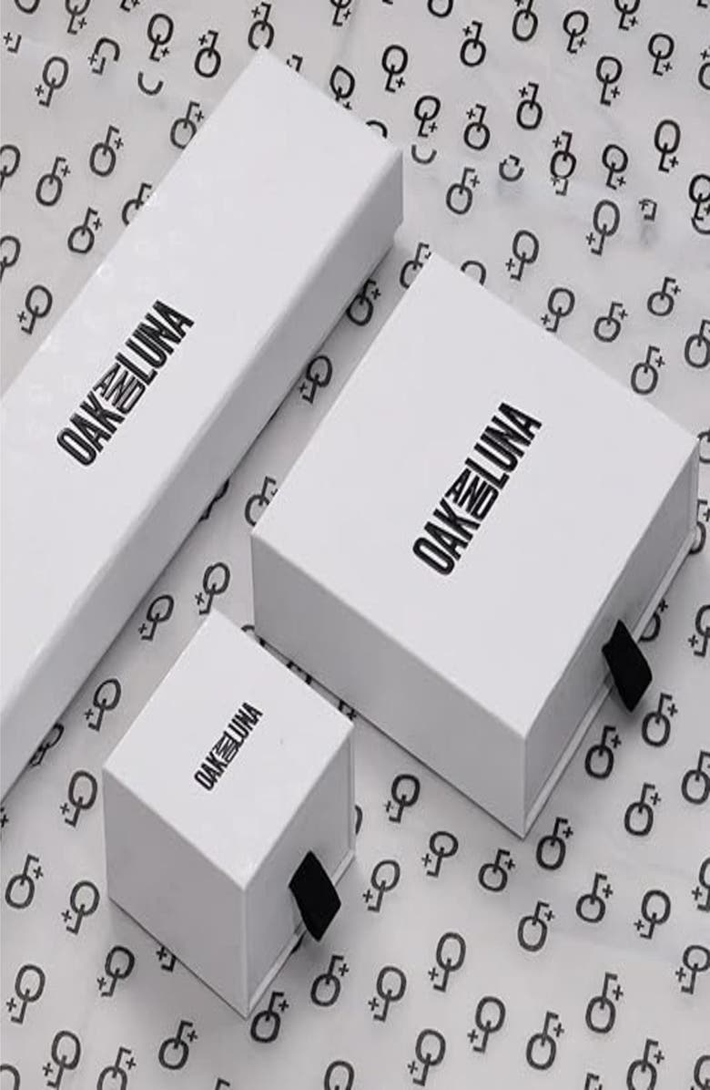 Oak & Luna Herringbone Slim Chain Necklace, Alternate, color, Gold Vermeil