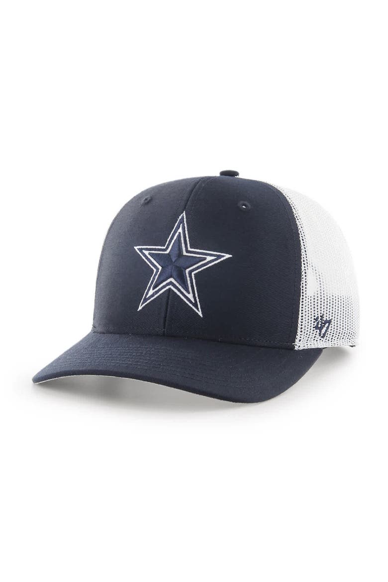 Men's '47  Navy Dallas Cowboys Team Adjustable Trucker Hat, Main, color, Navy