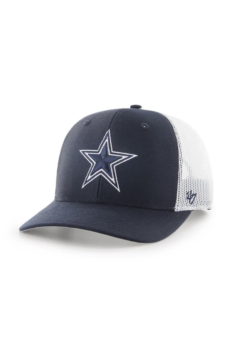 '47 Men's '47  Navy Dallas Cowboys Team Adjustable Trucker Hat, Main, color, Navy