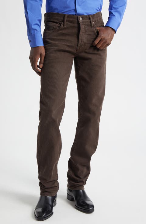 Western Corduroy Straight Leg Jeans