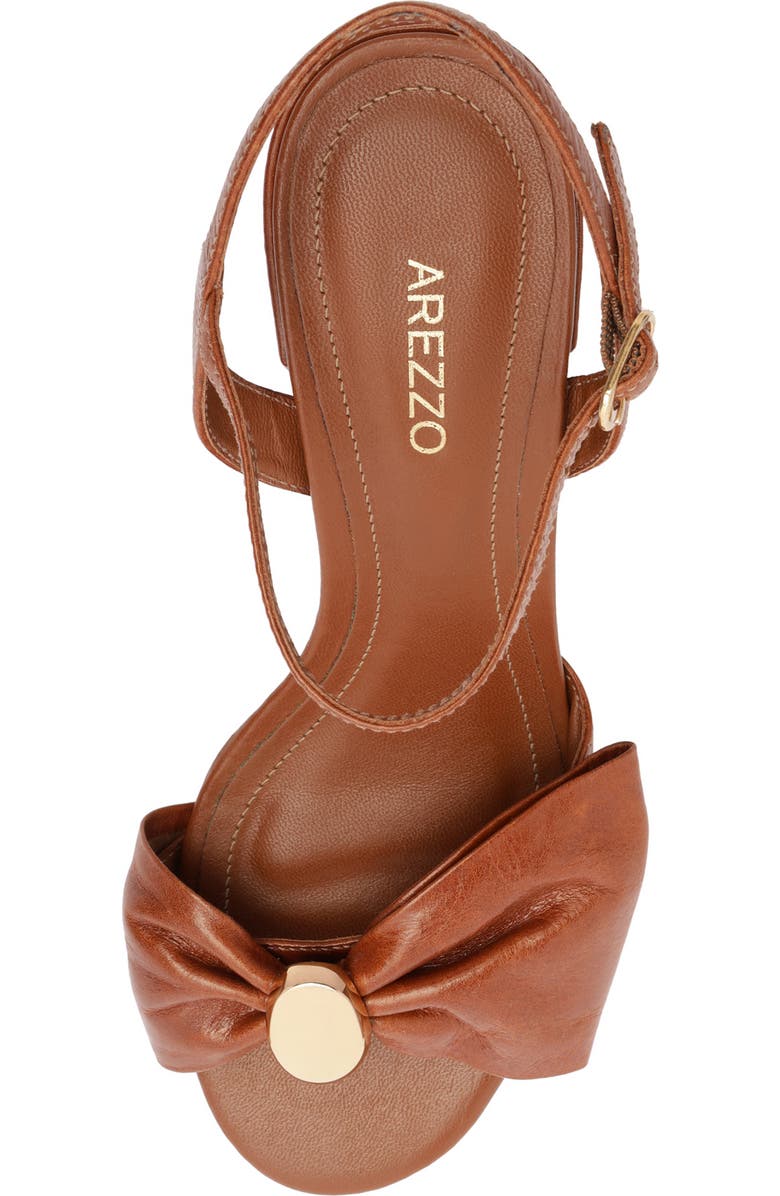 Arezzo Rayna Ankle Strap Sandal, Alternate, color, Winter Cognac