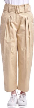 ★E.B.M★ Belted Pleated Pants EMP4WPT070 B1708572091991_02e0b40d-042e-