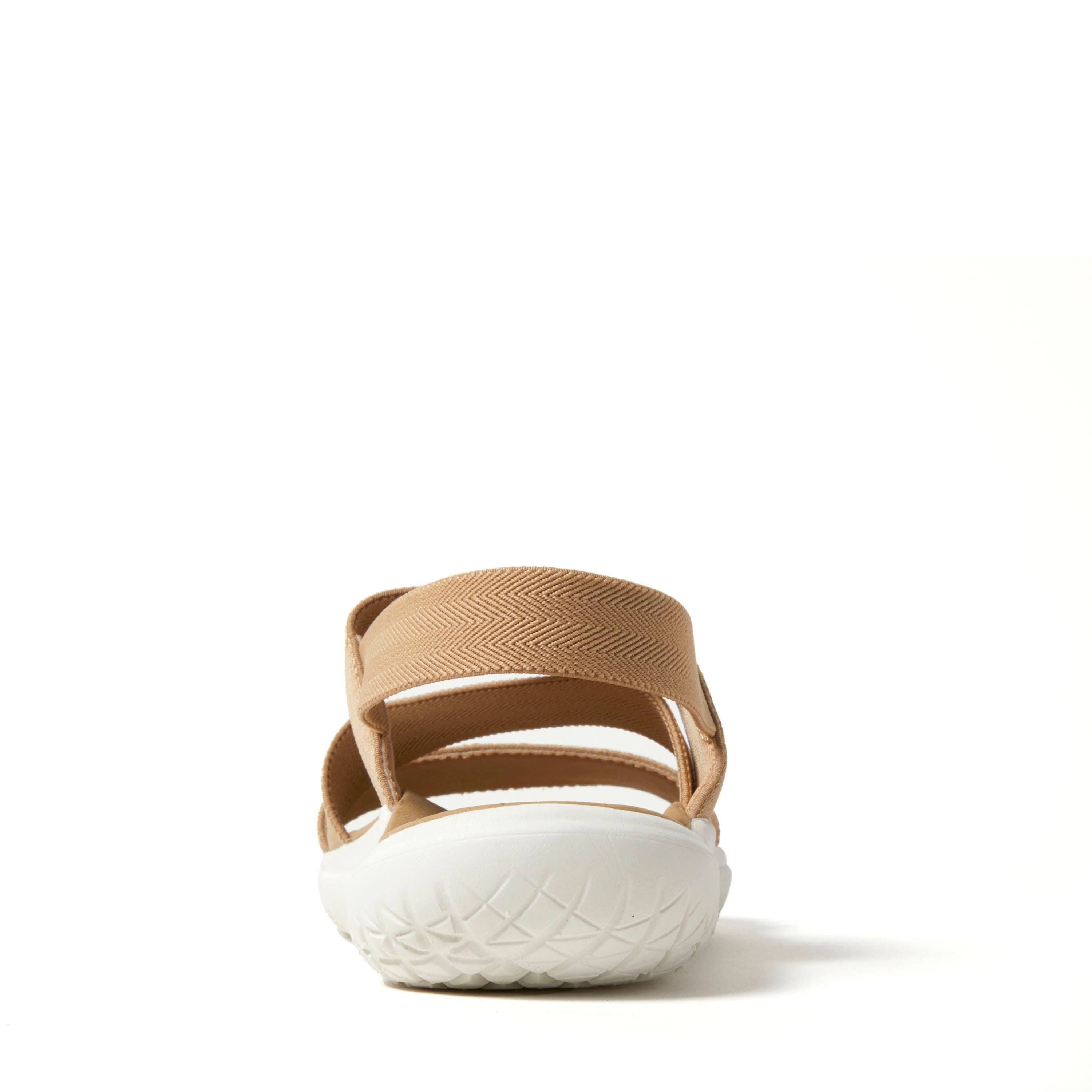 Emilia Elastic Gore Strappy Sandal, Alternate, color, KHAKI