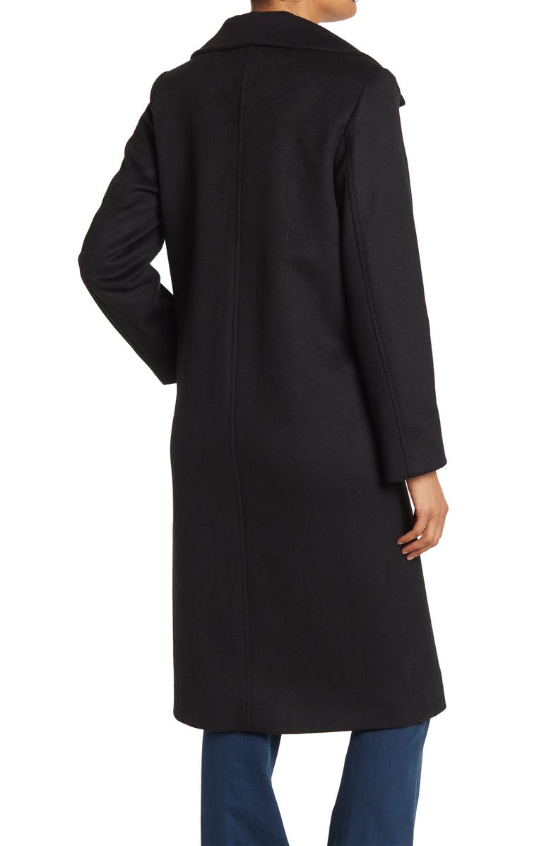 Jones New York Notch Collar Wool Coat, Alternate, color, 