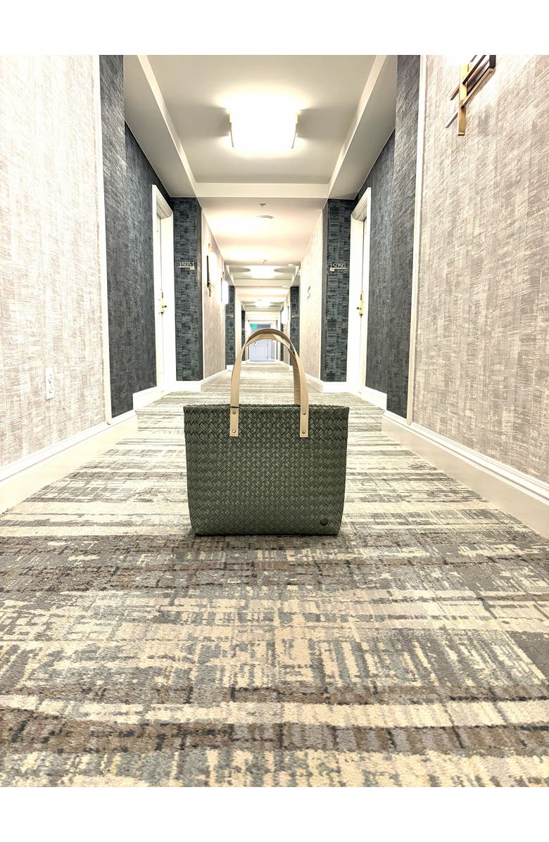 Handed By Faye Recycled Plastic Shopper, Alternate, color, Sage Green