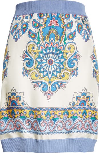 Etro★素敵！Paisley Mixed Media Miniskirt Etro Paisley Mixed Media Miniskirt | Nordstrom