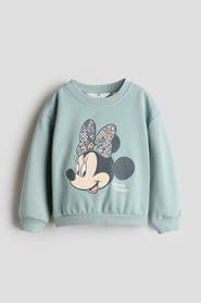 H&M Printed Brushed-inside Sweatshirt