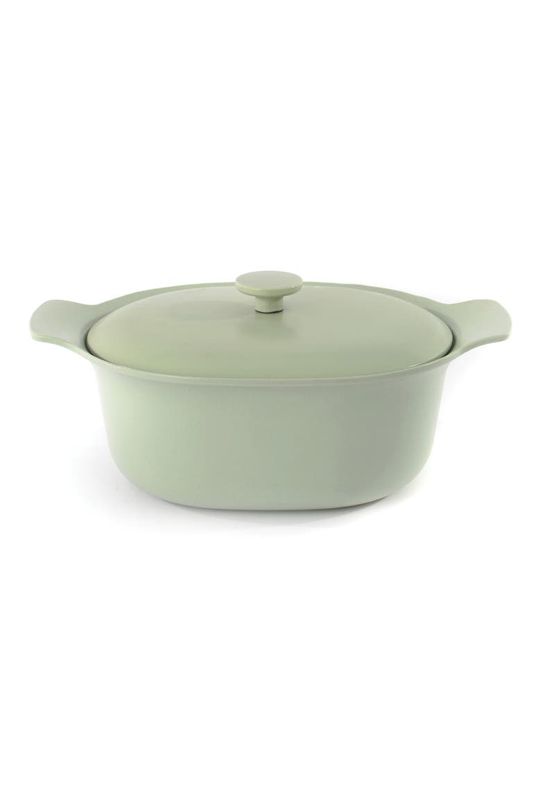 Black Ron Cast Iron 5.5 Quart Covered Casserole, Main, color, MULTI