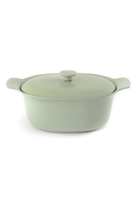 Ron Cast Iron Green Covered 5.5 qt. Casserole