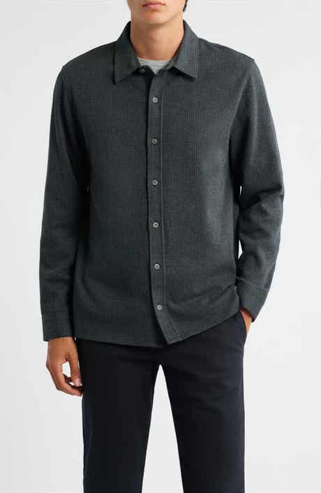 Vince Pinstripe Jacquard Button-Up Shirt