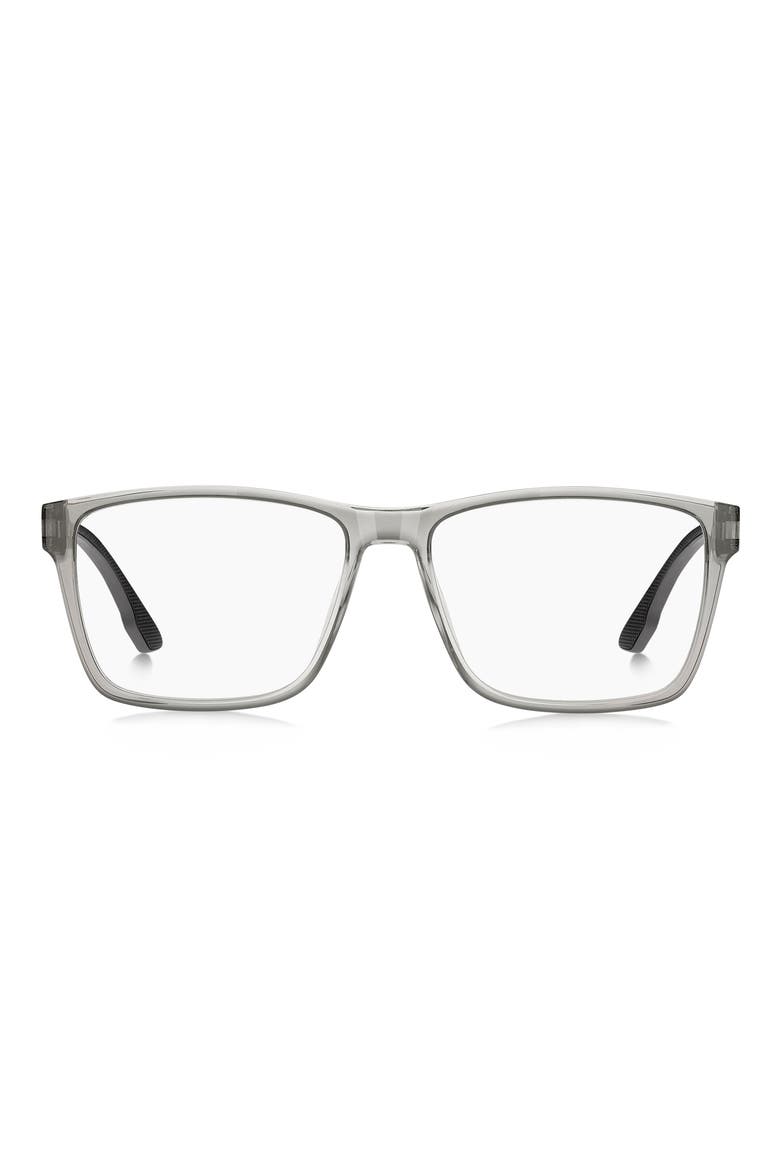 57mm Rectangular Optical Glasses, Main, color, GREY
