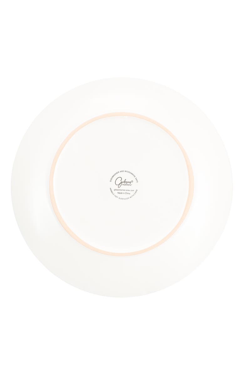 Gibson Home Everyday Plus 12 Piece Round Stoneware Dinnerware Set, Alternate, color, White