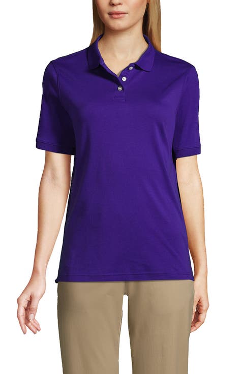 School Uniform  Short Sleeve Interlock Polo Shirt
