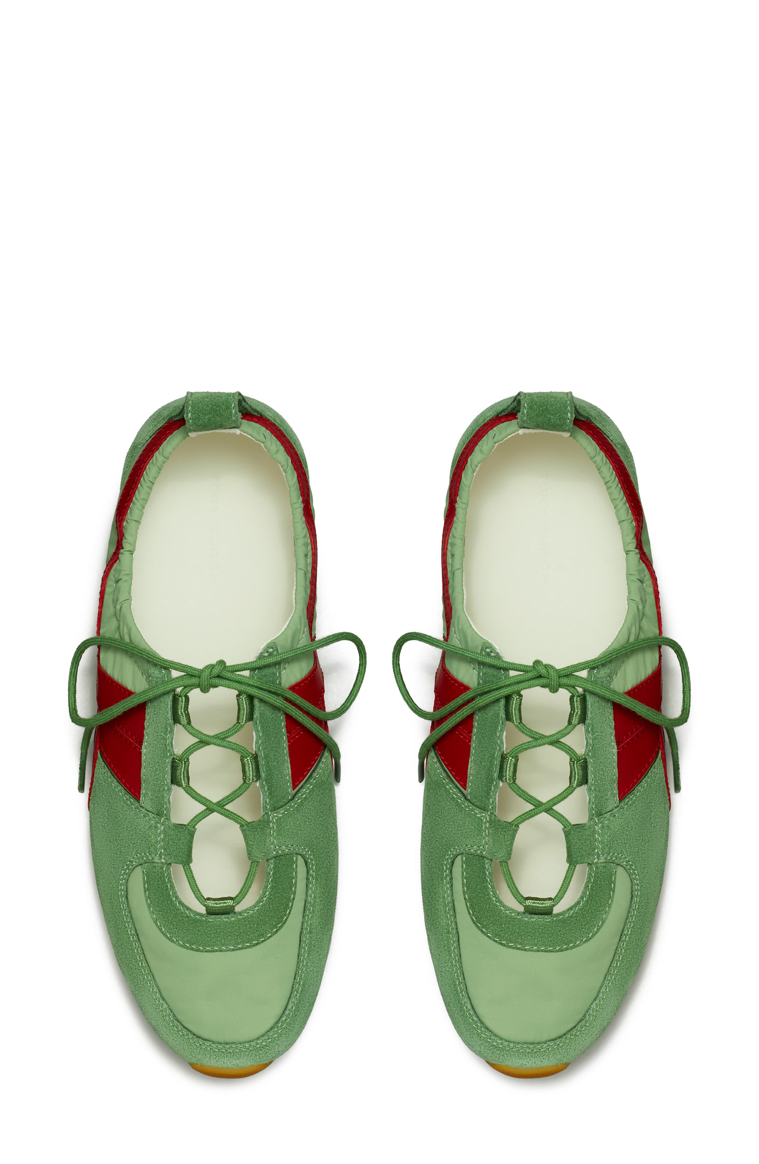 Hank Sneaker, Alternate, color, OLIVE / TORY RED / OLIVE