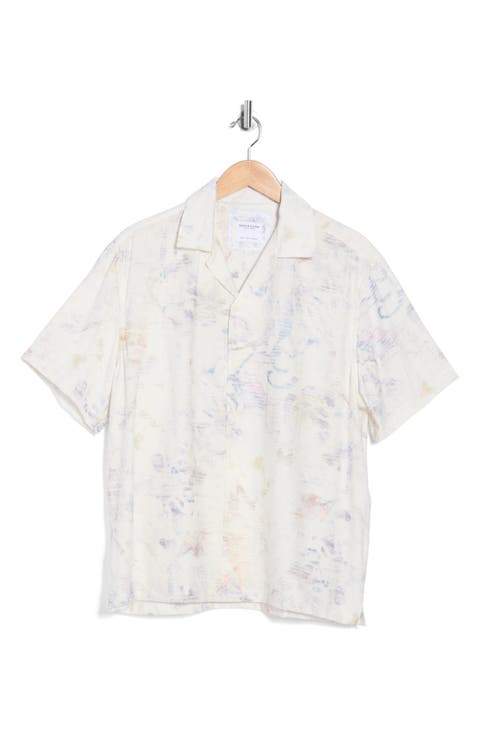 Abstract Print Camp Shirt