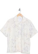 DENIM AND FLOWER Abstract Print Camp Shirt