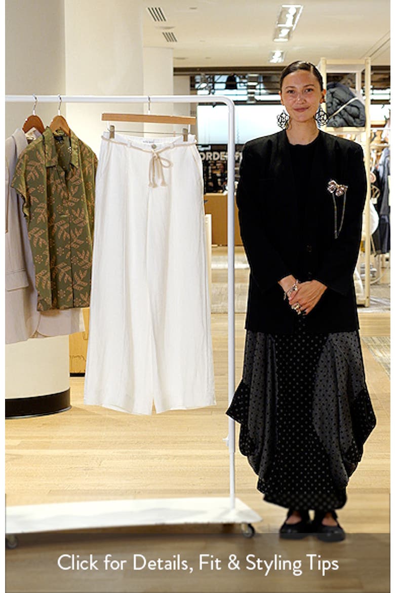 Pintuck Linen Pants video
