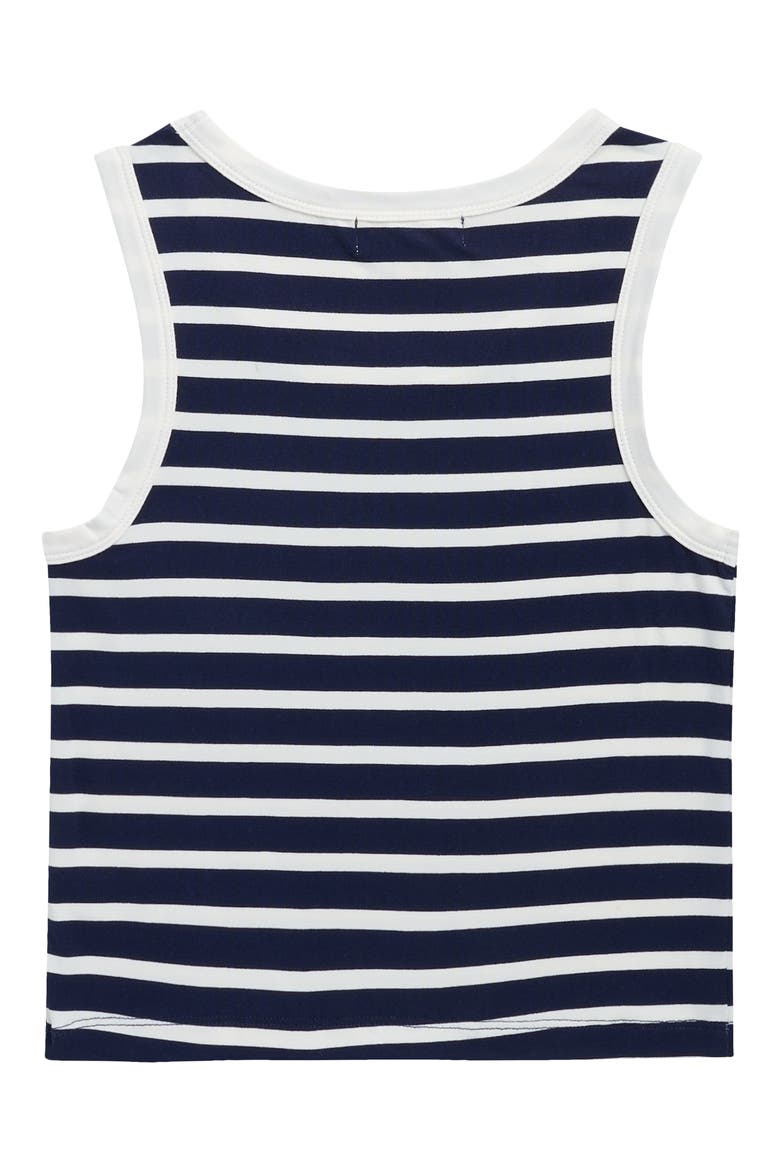 Kids' Stripe Tank, Alternate, color, NAVY/ WHITE