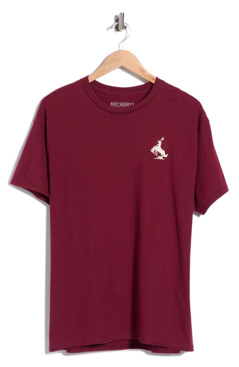 Bucking Bronco Embroidered Tee