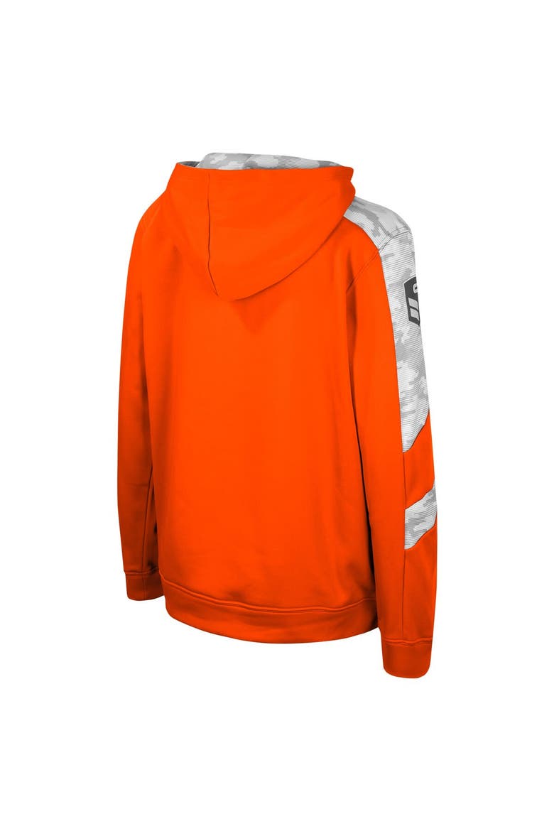 Youth Colosseum Orange Syracuse Orange OHT Military Appreciation Cyclone Digital Camo Pullover Hoodie, Alternate, color, Orange