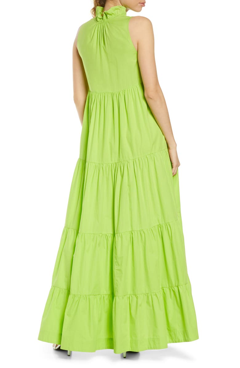 S/W/F Zest Tiered Ruffle Cotton Maxi Dress, Alternate, color, 