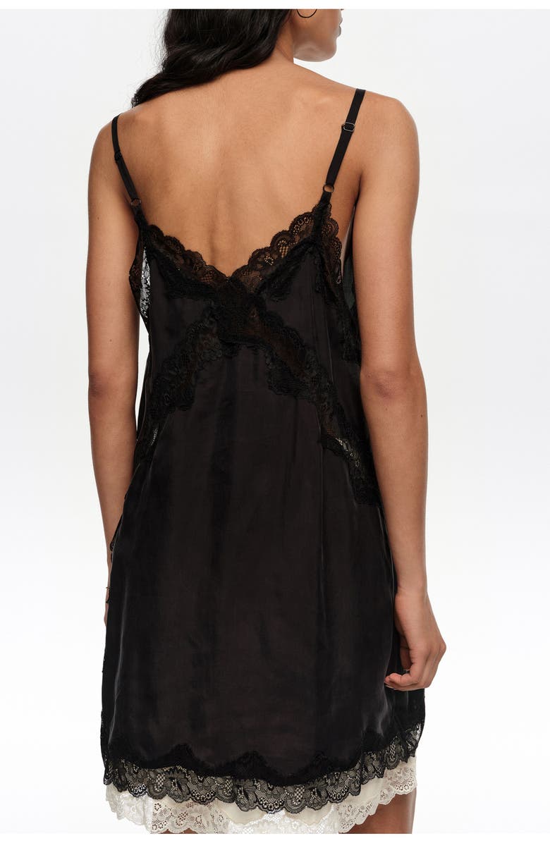 Bimba y Lola Long Lingerie Top, Alternate, color, Washed Black