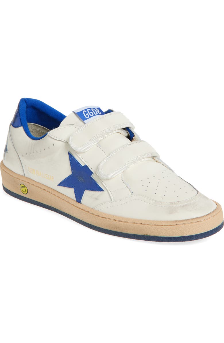 Golden Goose Kids' Ball Star Sneaker, Main, color, White/ Blue