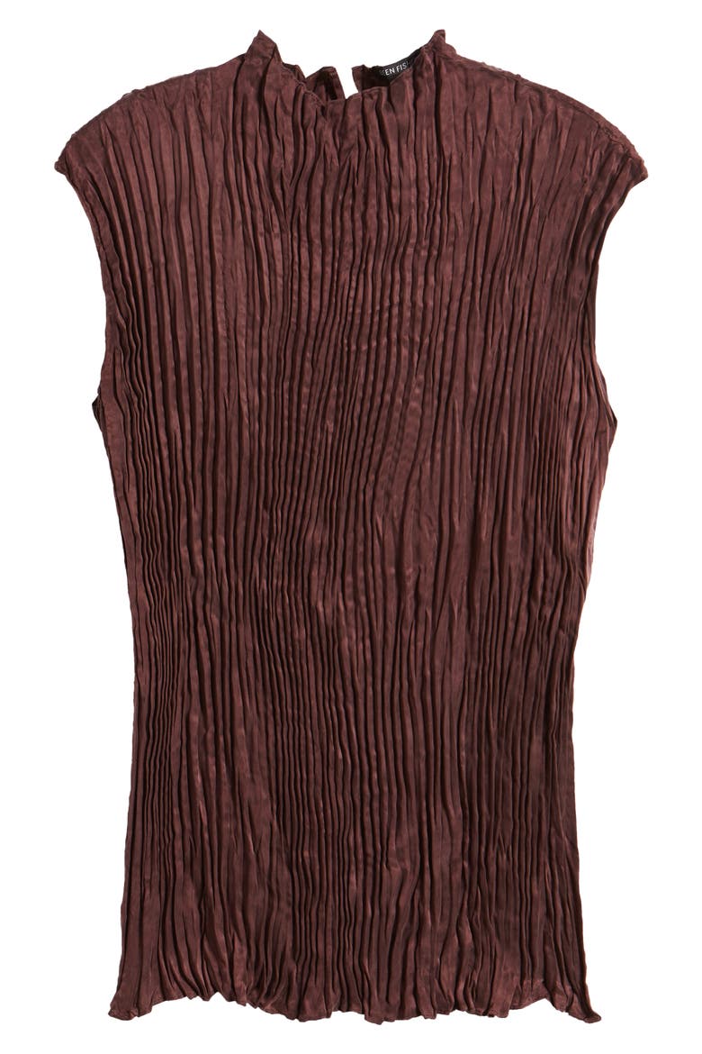 Crinkle Funnel Neck Tunic, Alternate, color, CASSIS
