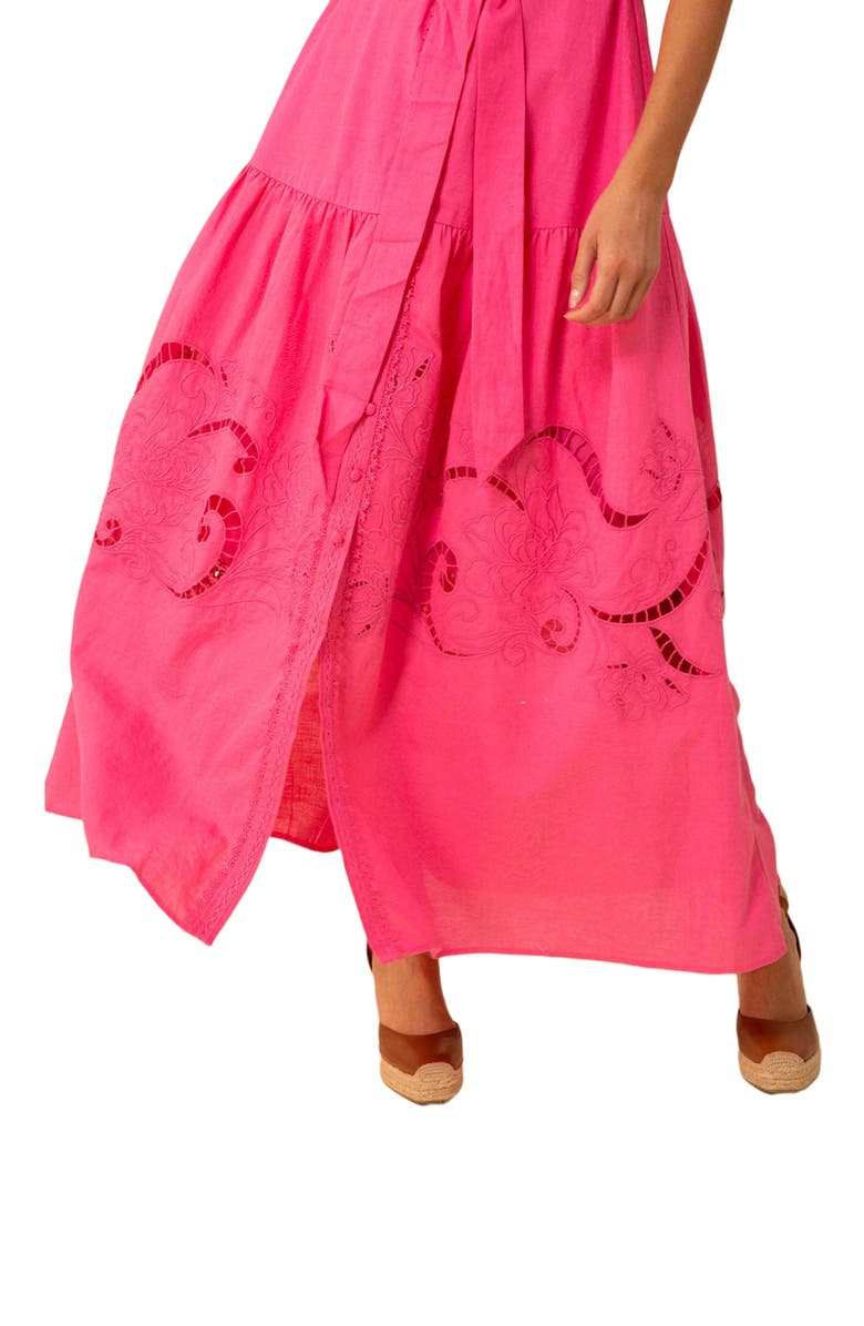 Hale Bob Ruth Linen Maxi Dress, Alternate, color, 