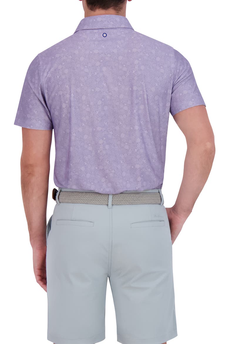 Floral Tech Jersey Polo, Alternate, color, LAVENDER