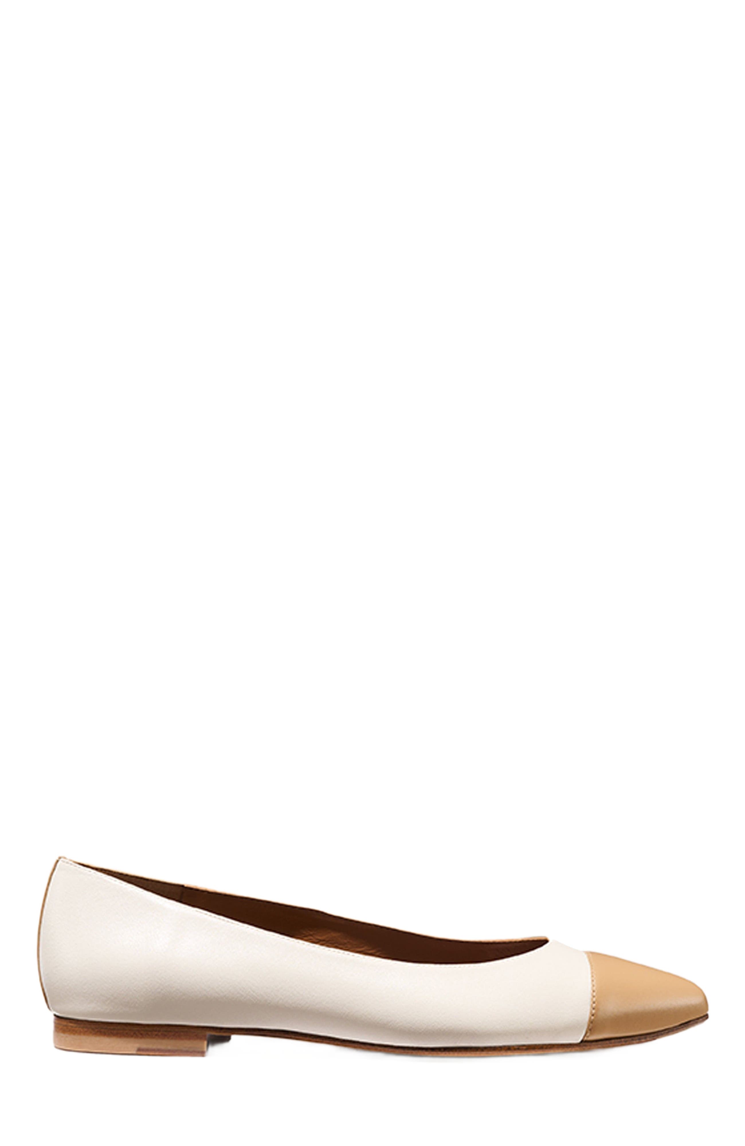 MARGAUX The Cap-Toe Pointe, Main, color, Ivory And Toffee