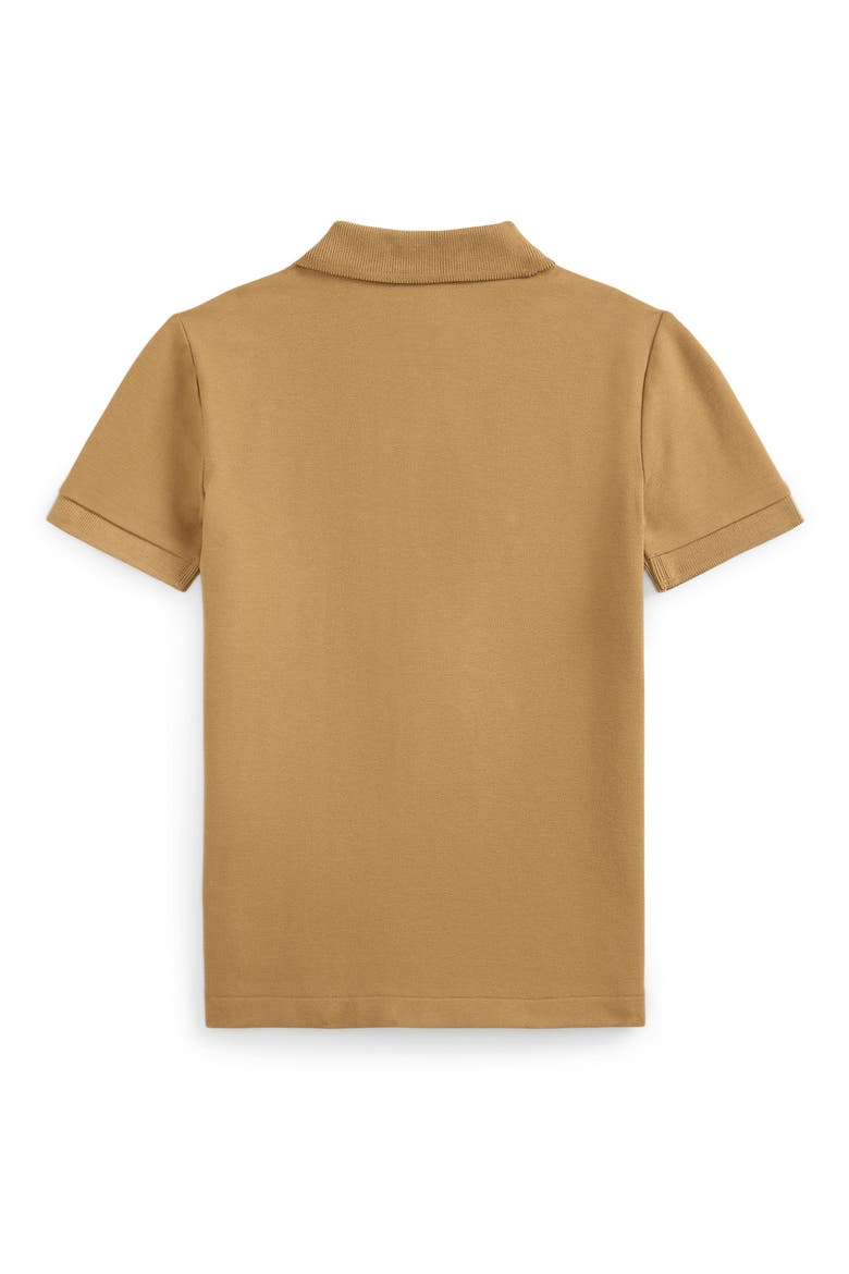 Kids' Stretch Piqué Polo (Nordstrom Exclusive), Alternate, color, BERKSHIRE TAN