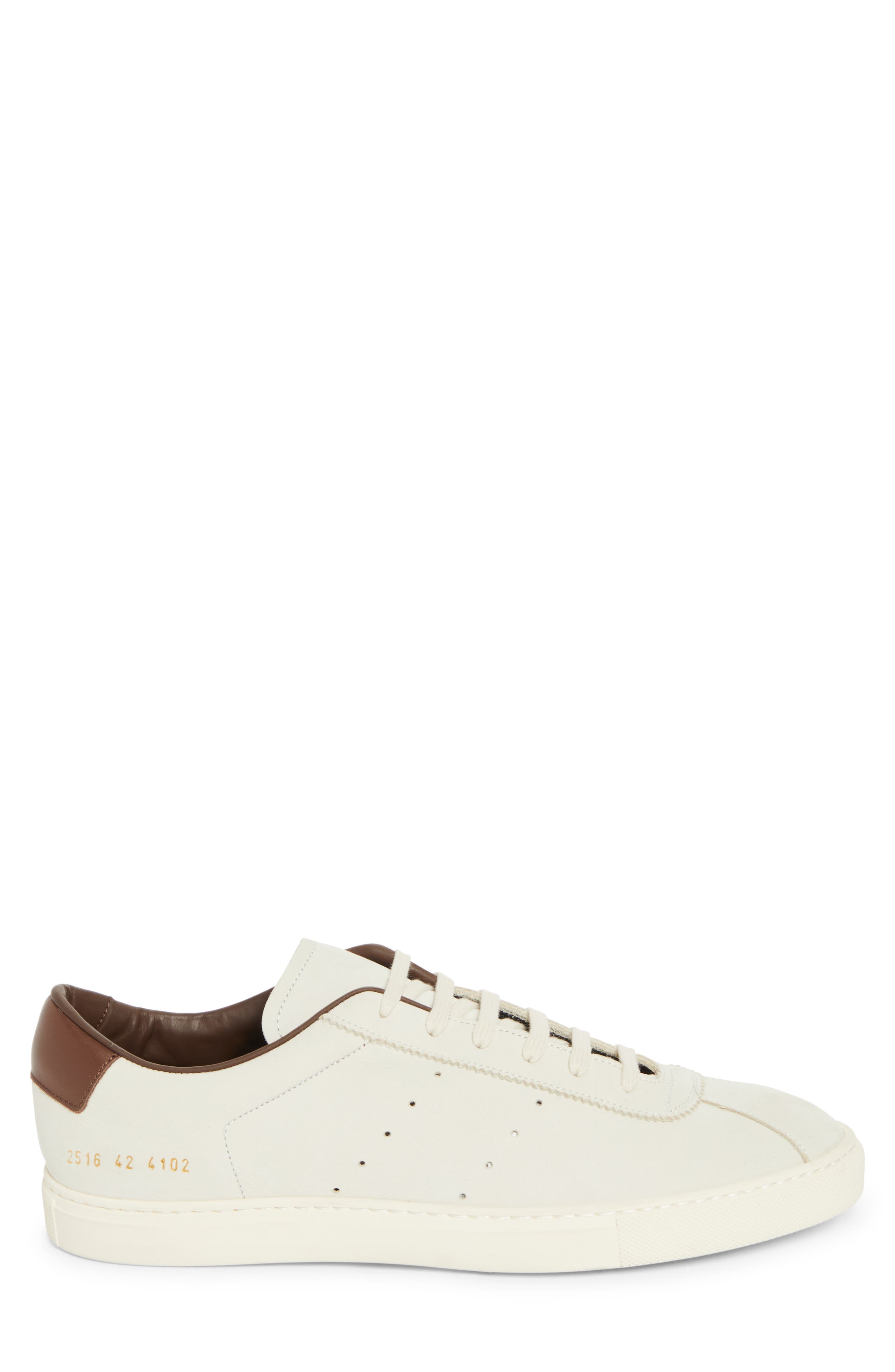 Common Projects Tennis 24 Nubuck Sneaker, Alternate, color, Off White