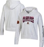 Champion Women's Champion Heathered Gray Arizona Coyotes Reverse Weave Pullover Hoodie
