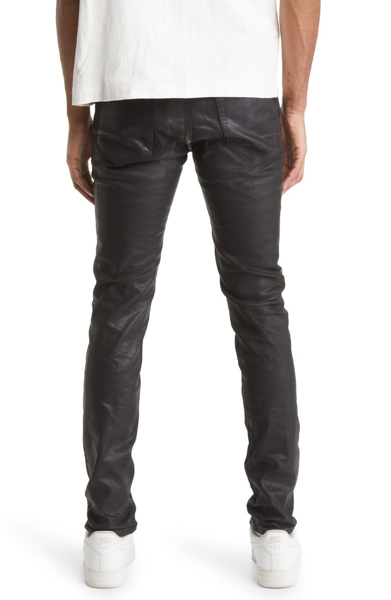 PURPLE BRAND Black Label Coated Stretch Skinny Jeans, Alternate, color, 