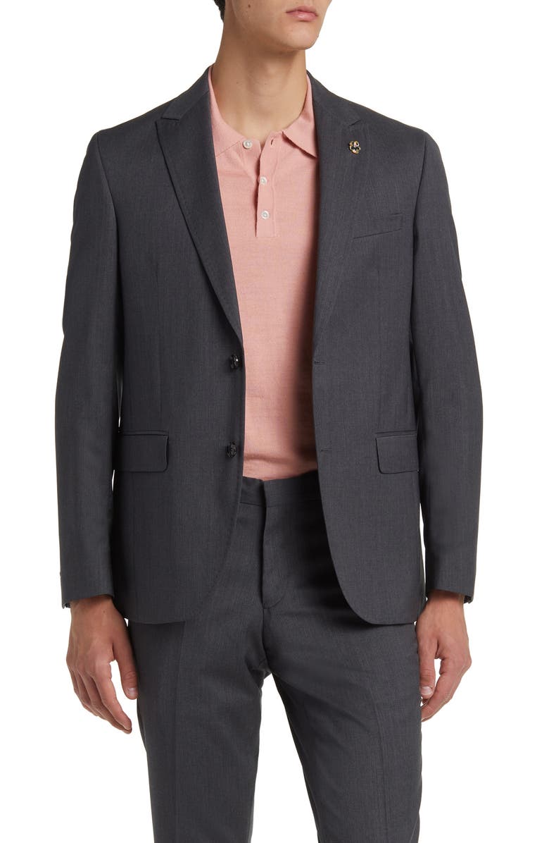 Ted Baker London Robbie Extra Slim Fit Wool Suit, Alternate, color, 