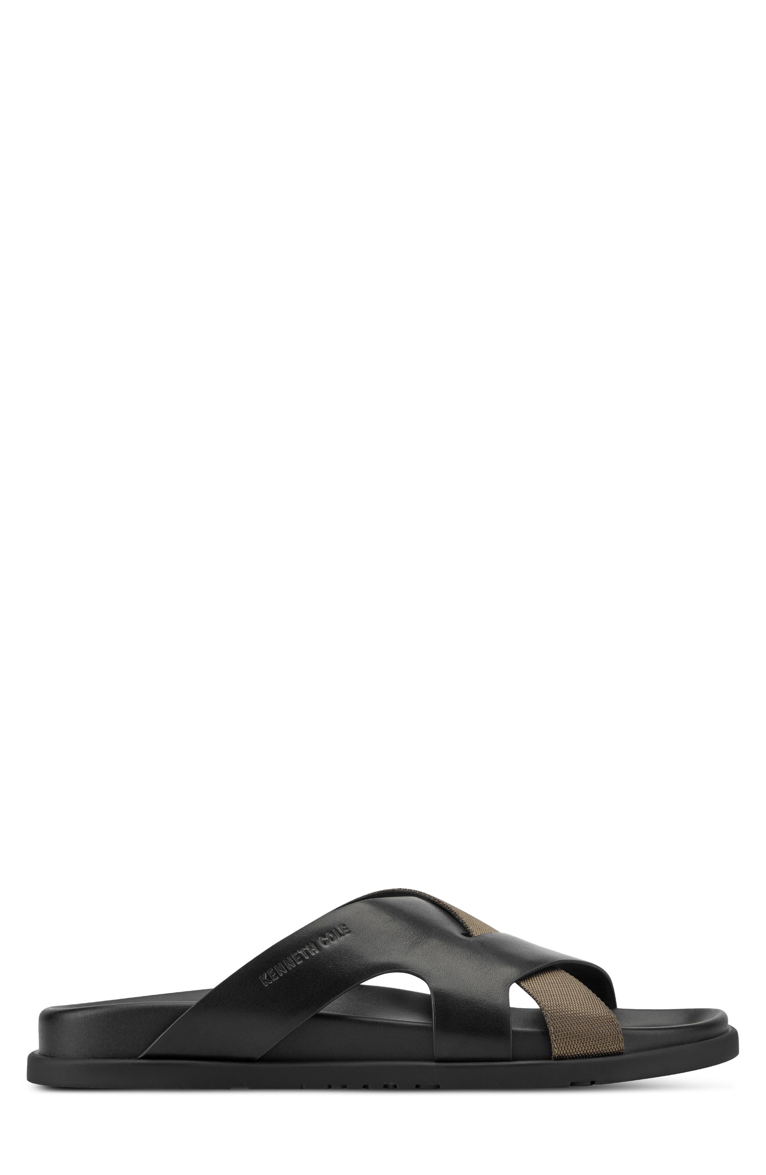 Kenneth Cole New York Wassen Slide Sandal, Alternate, color, Black/ Olive