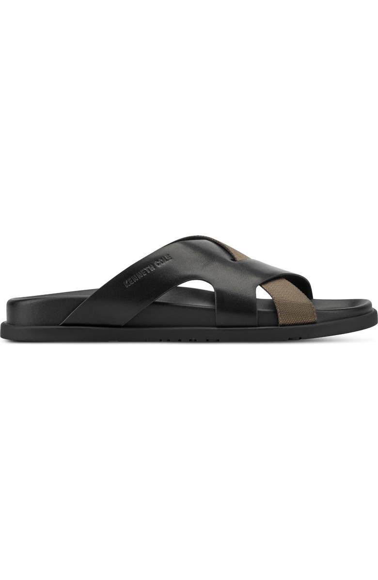 Kenneth Cole New York Wassen Slide Sandal, Alternate, color, Black/ Olive