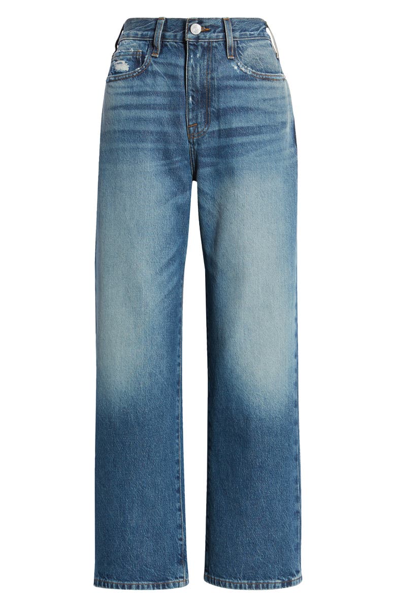 FRAME Le Jane Distressed Crop Straight Leg Jeans, Alternate, color, 