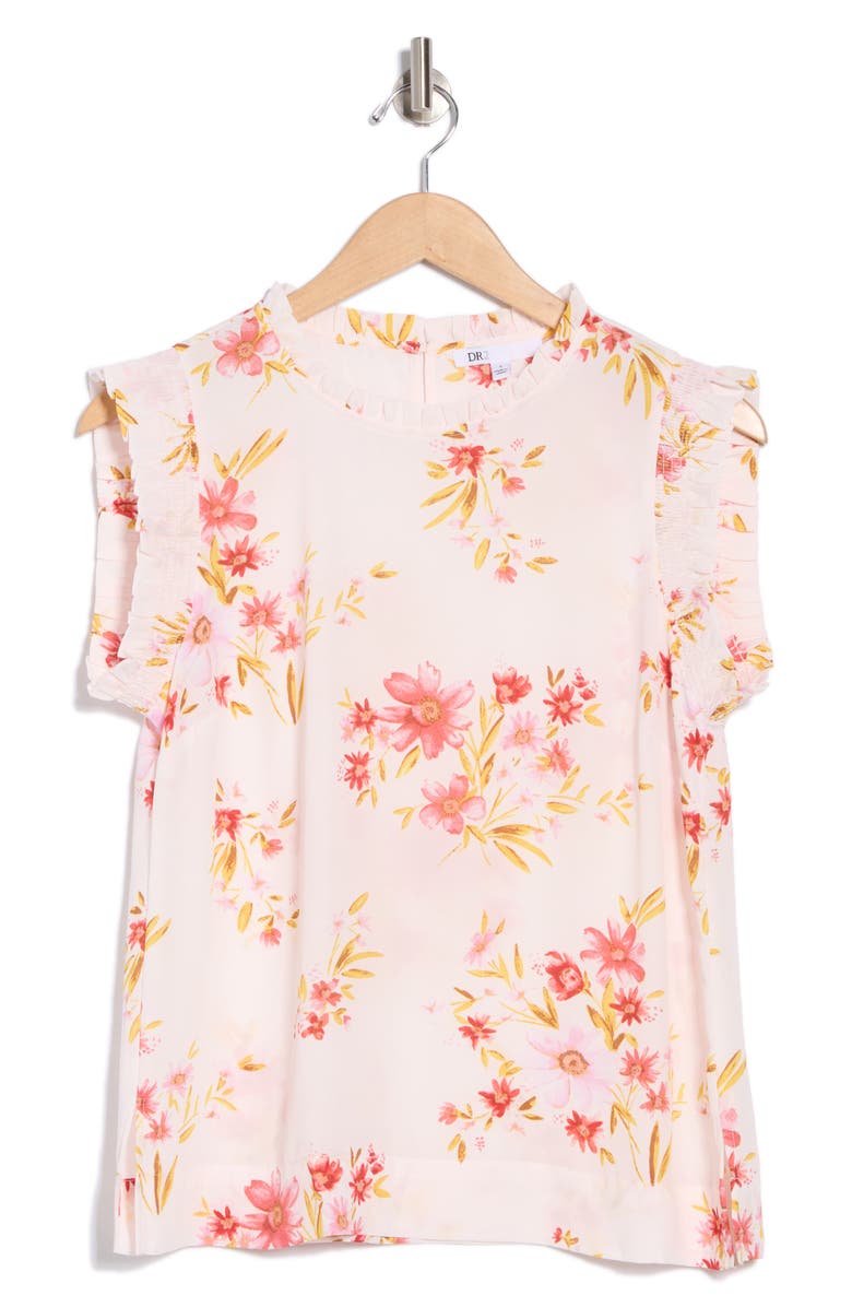 DR2 by Daniel Rainn Smocked Sleeveless Top, Alternate, color, 