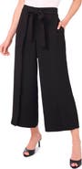CeCe Tie Waist Crop Wide Leg Pants