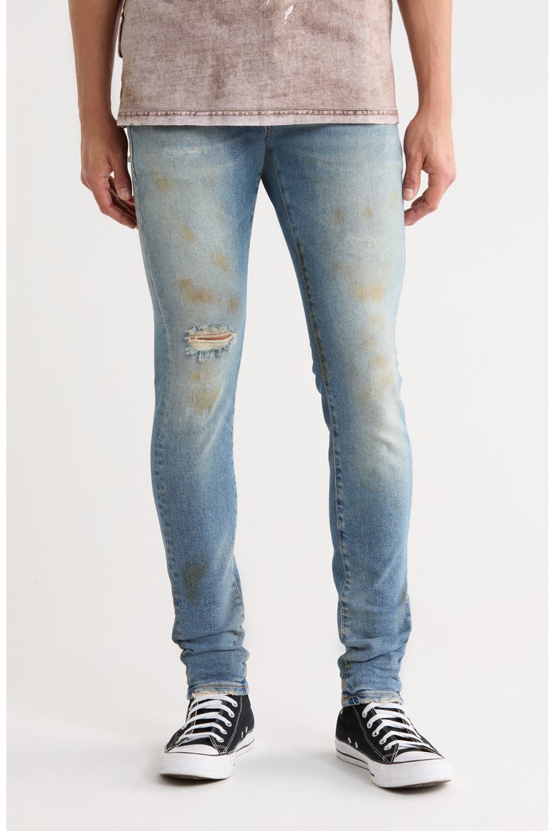 Painter Skinny Jeans, Main, color, FADED LIGHT INDIGO