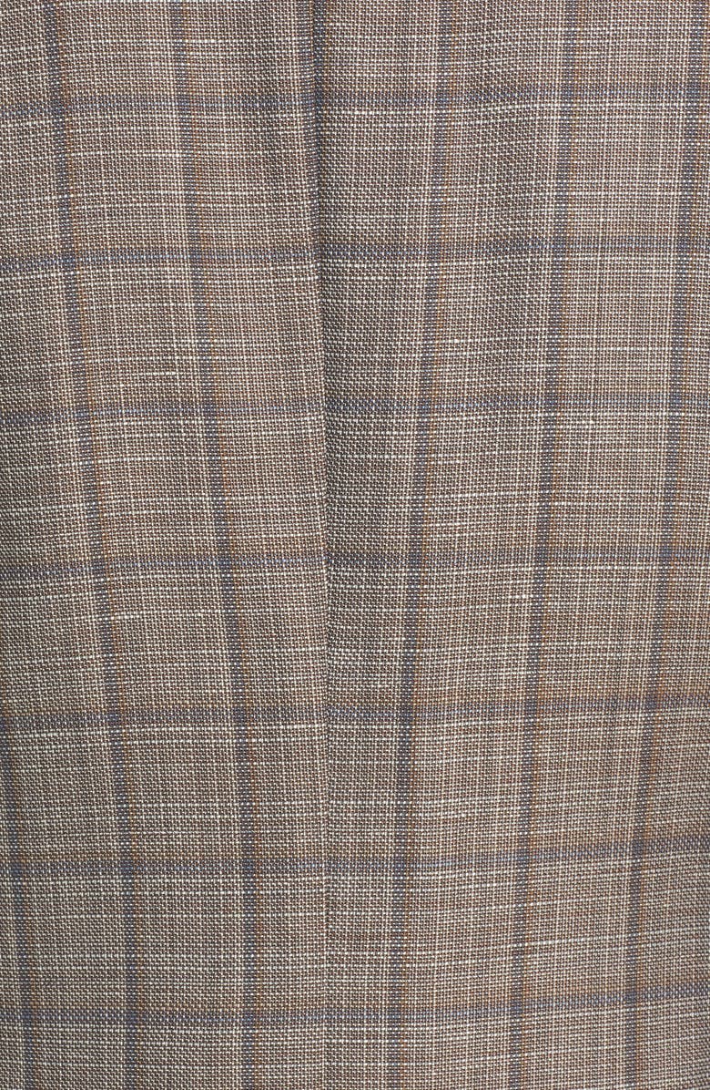 BOSS Men's Slim Fit Plaid Print Sport Coat, Alternate, color,